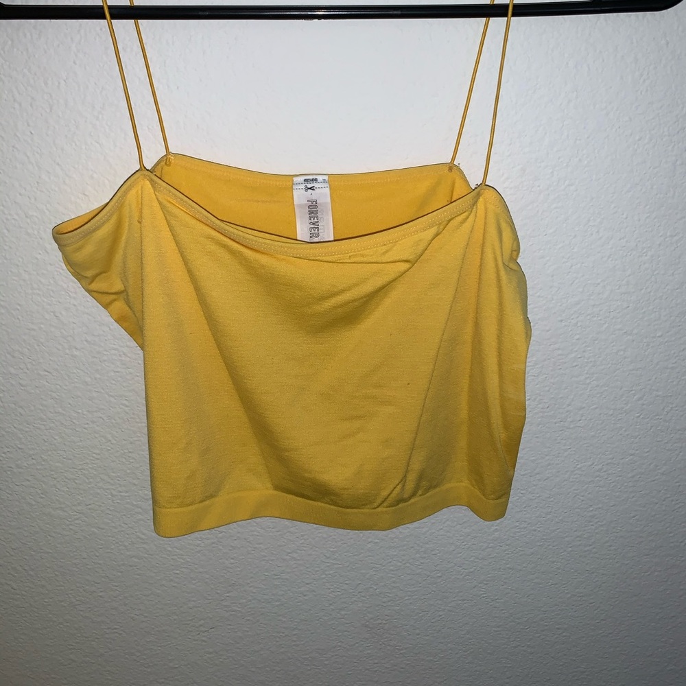 Yellow Cropped Tank